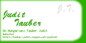 judit tauber business card